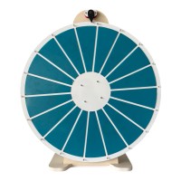 Çarkıfelek - Hediye Çarkı (18 Bölmeli, Dikey ayaklı, Turkuaz Renkli, 68cm)