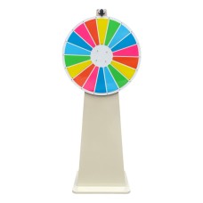 Çarkıfelek - Hediye Çarkı (18 Bölmeli, Yerden ayaklı, Renkli, 68cm) Yazılıp-Silinebilir, Karnaval, Etkinlik ve Ödül Oyunu