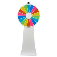 Çarkıfelek - Hediye Çarkı (18 Bölmeli, Yerden ayaklı, Renkli, 68cm) Yazılıp-Silinebilir, Karnaval, Etkinlik ve Ödül Oyunu